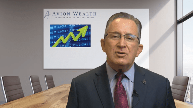 CEO presenting financial growth chart in a boardroom.