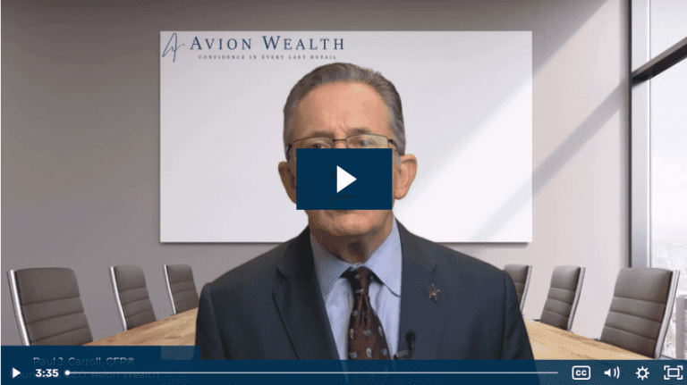 Businessperson presenting in a corporate meeting room at Avion Wealth.