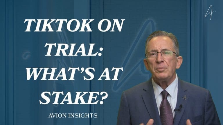 Discussion on TikTok's legal challenges and implications by Avion Insights