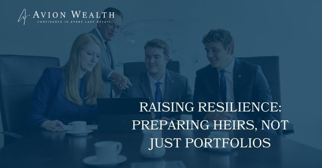 Business meeting on wealth management strategies.
